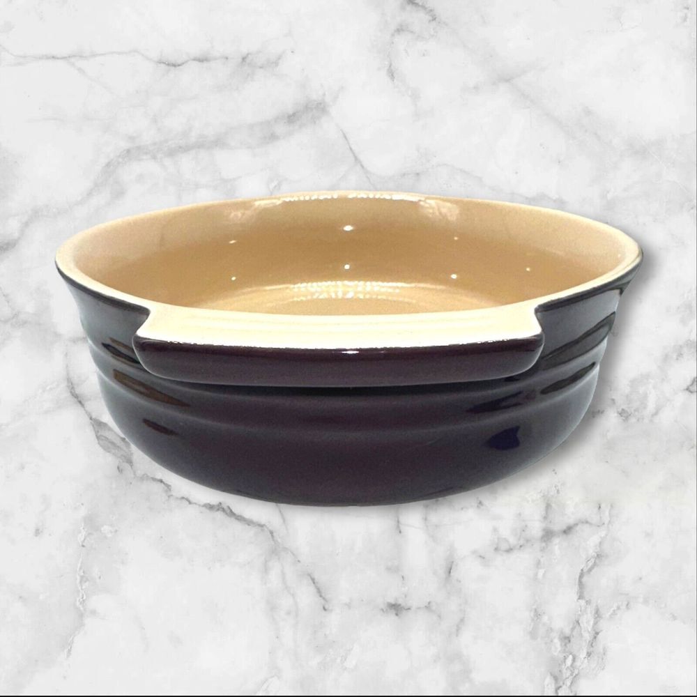 Le Creuset RARE Oval Baker Gratin Dish 10 28 Casserole Stoneware CASSIS Retired - Picture 6 of 13